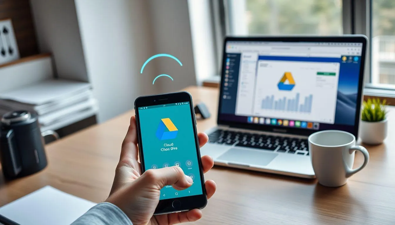 Menggunakan Cloud Storage (credit:Image by AI)