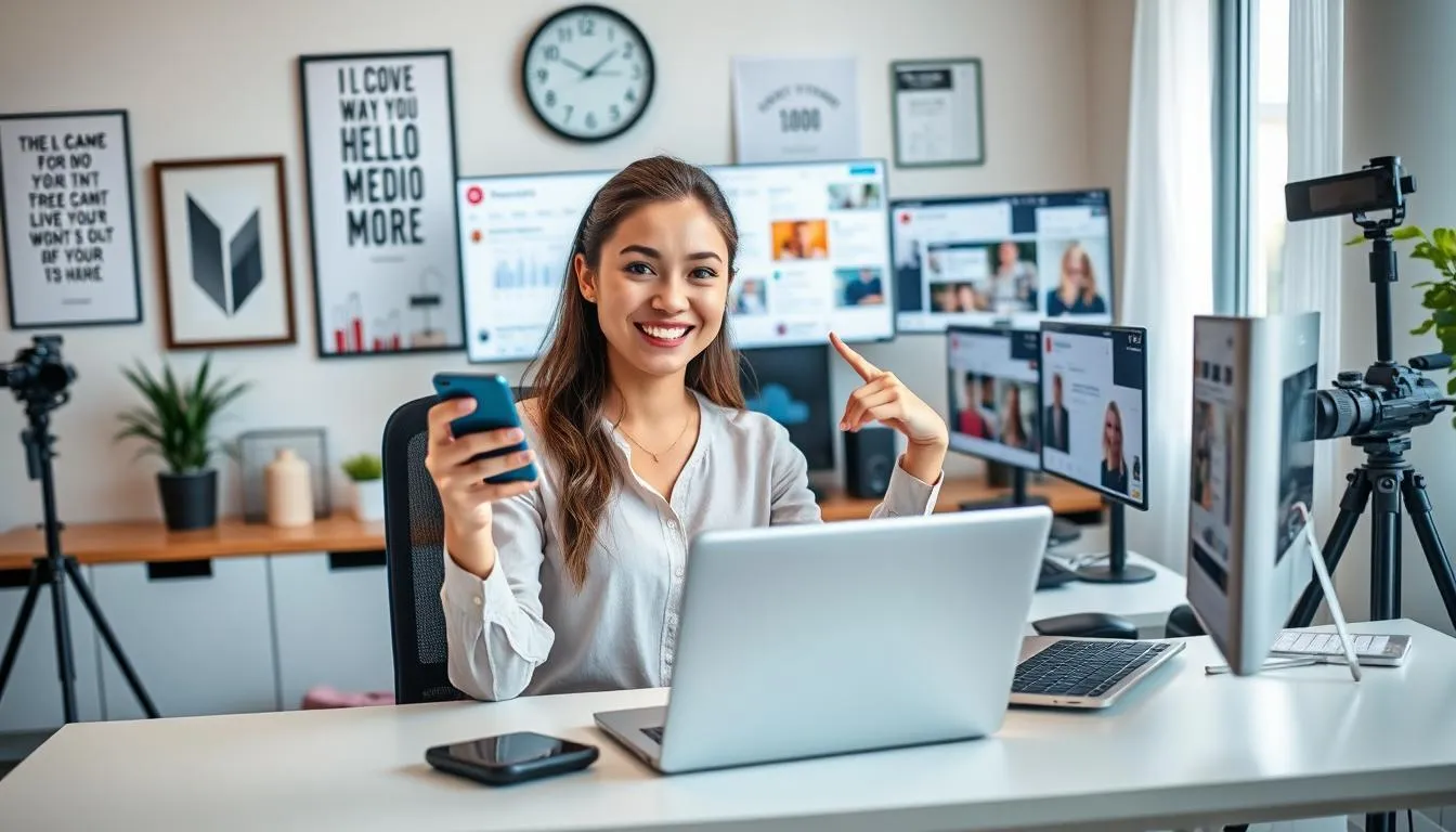 Berinteraksi dengan Followers (c) Ilustrasi AI