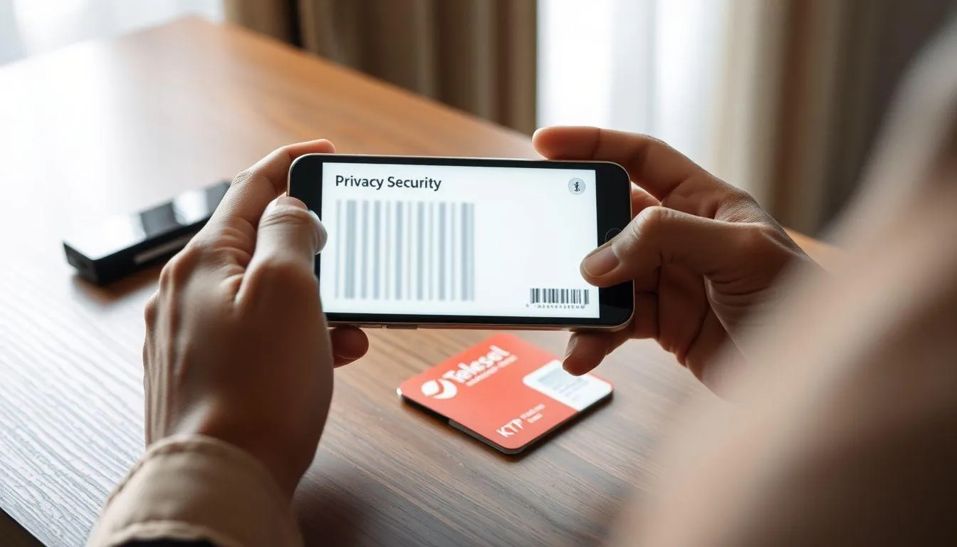 Keamanan Data dalam Proses Registrasi Kartu SIM (c) Ilustrasi AI