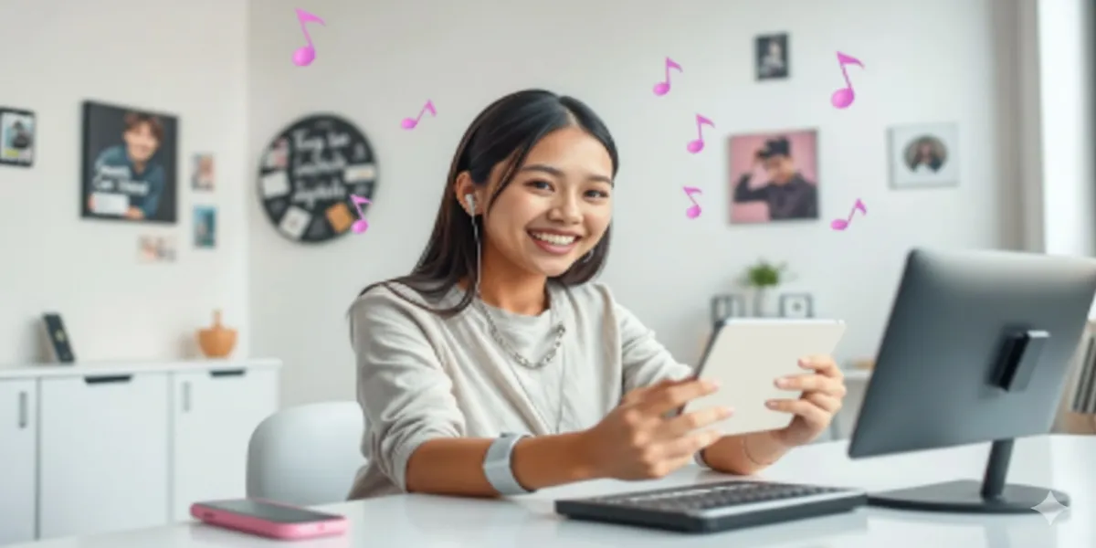 Menambahkan Audio dan Musik (c) Ilustrasi AI