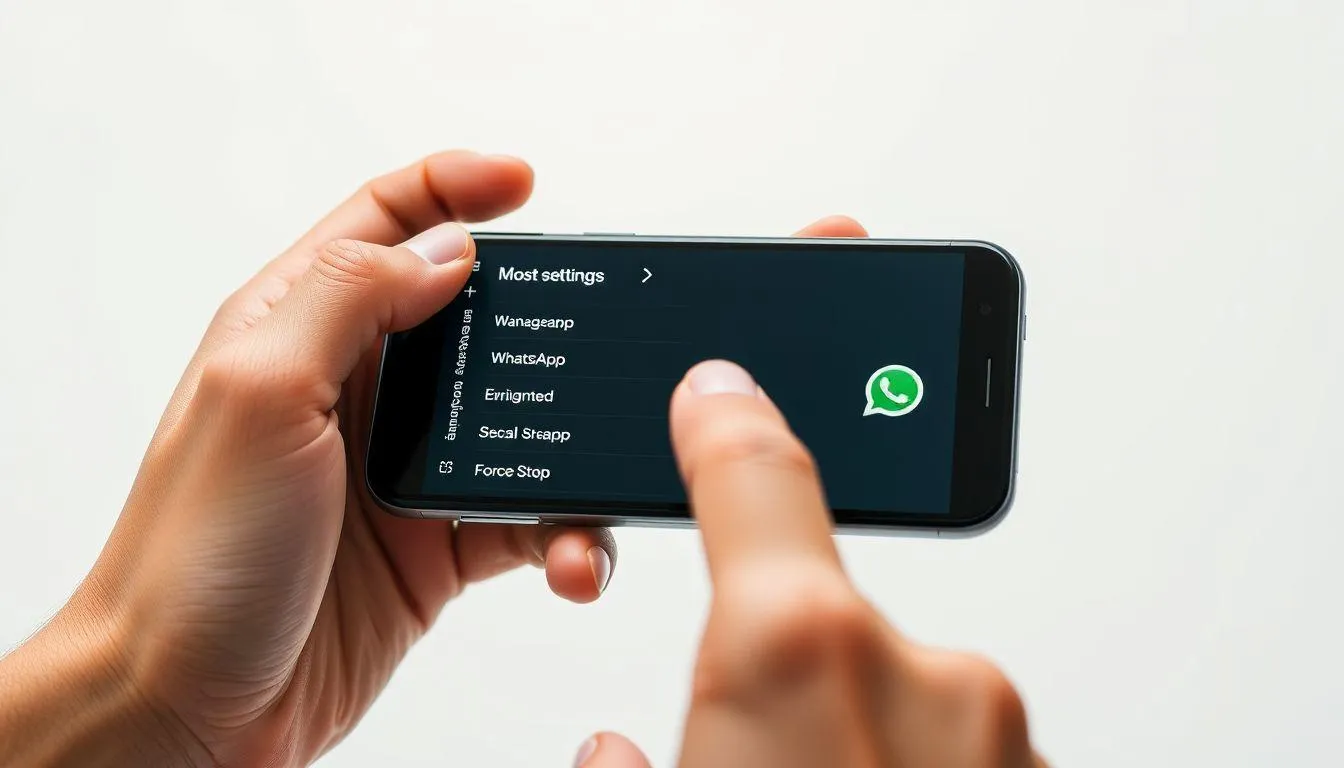 Cara Reset WhatsApp dengan Force Close (c) Ilustrasi AI