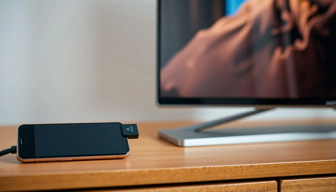 Menggunakan Kabel HDMI (credit:Image by AI)