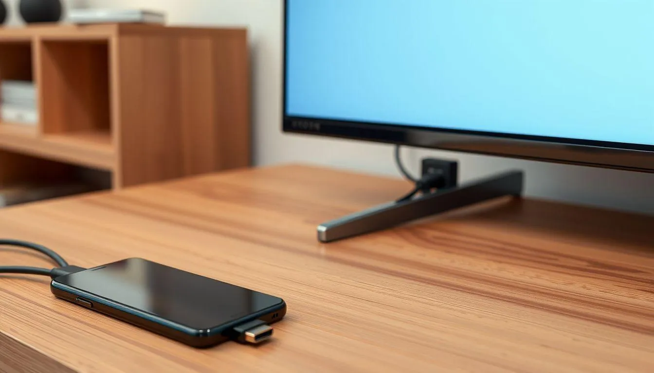 Cara Sambungkan HP ke TV Menggunakan Kabel HDMI (c) Ilustrasi AI