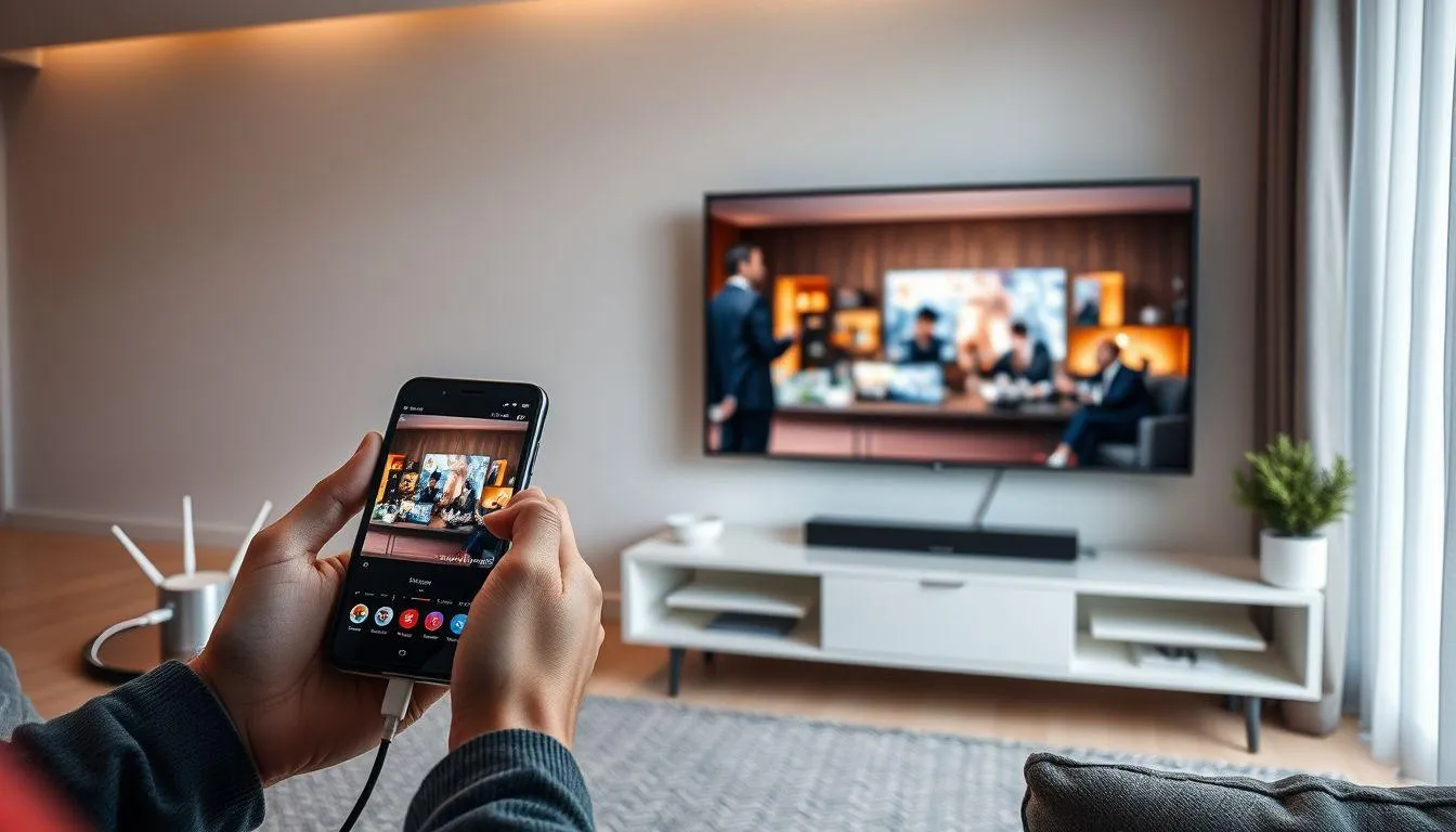 Tips Optimalisasi Koneksi HP ke TV (c) Ilustrasi AI