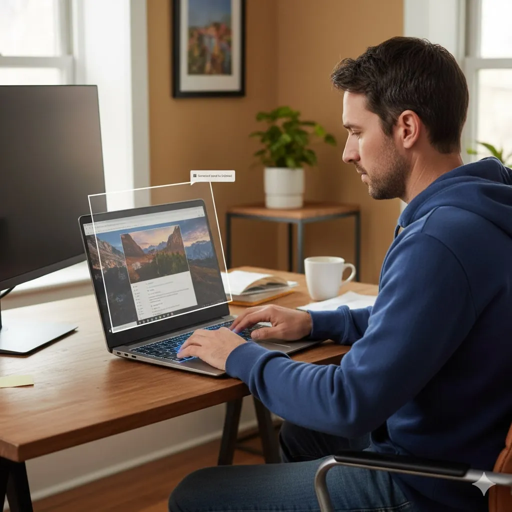 2. Kombinasi Windows + PrtSc untuk Screenshot Layar Penuh (c) Ilustrasi AI
