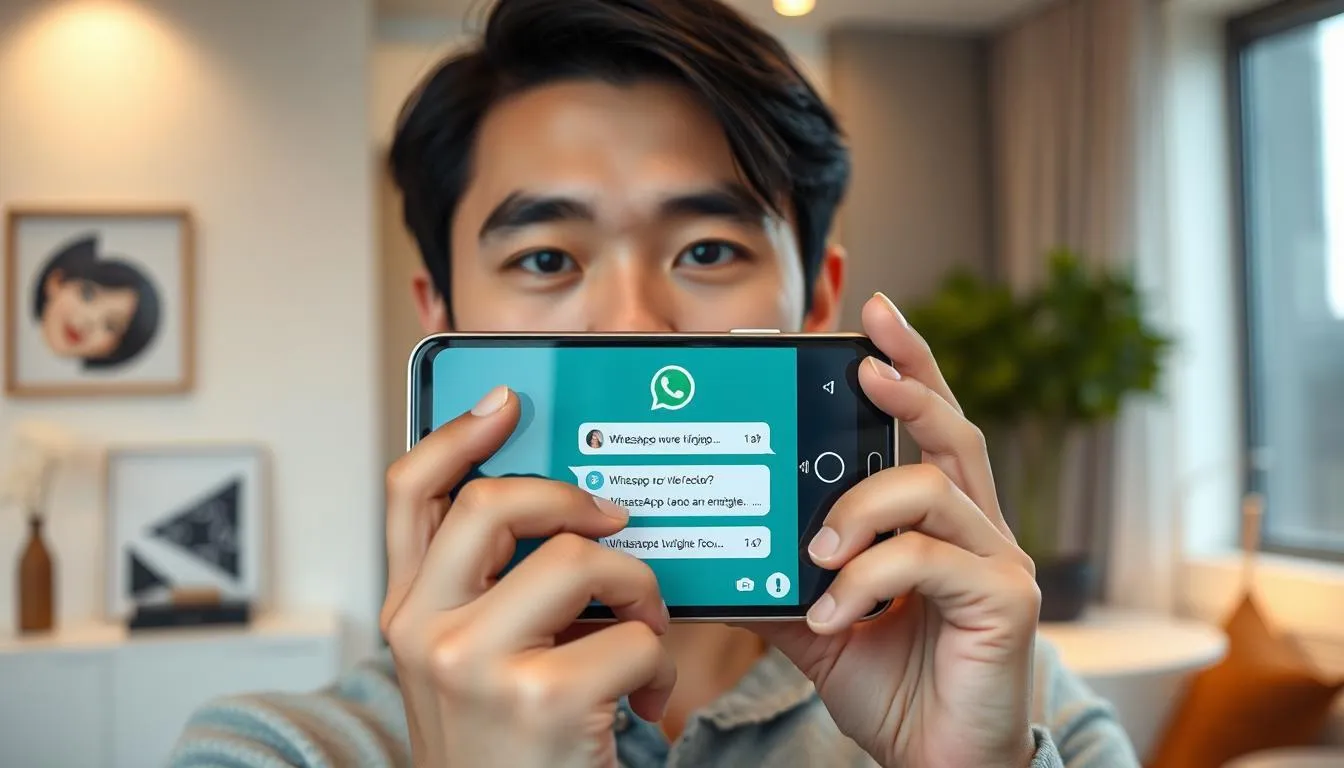 Cara Screenshot WhatsApp di Android