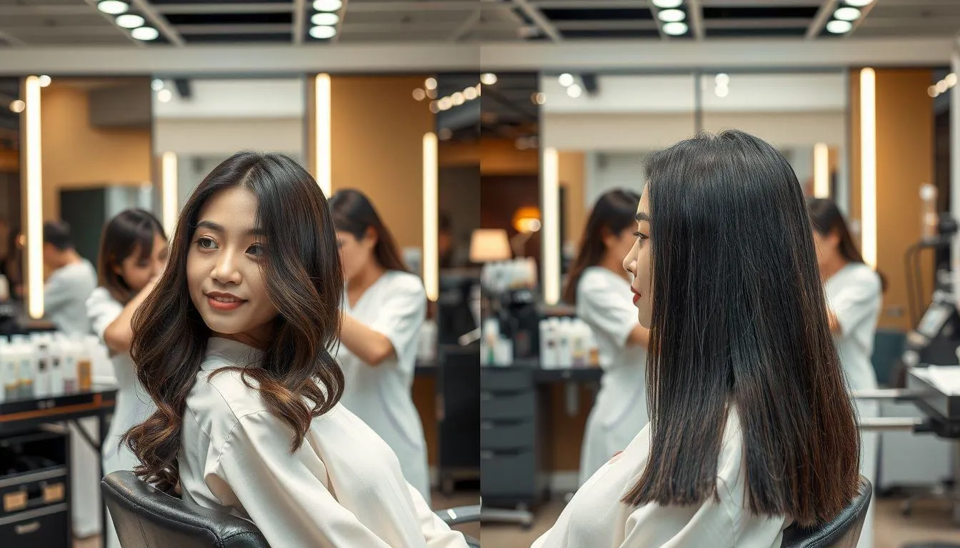 Perbedaan Smoothing dan Rebonding (c) Ilustrasi AI