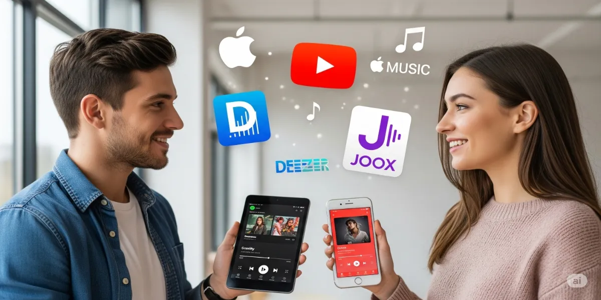 Perbandingan Spotify Family dengan Layanan Streaming Lain (c) Ilustrasi AI