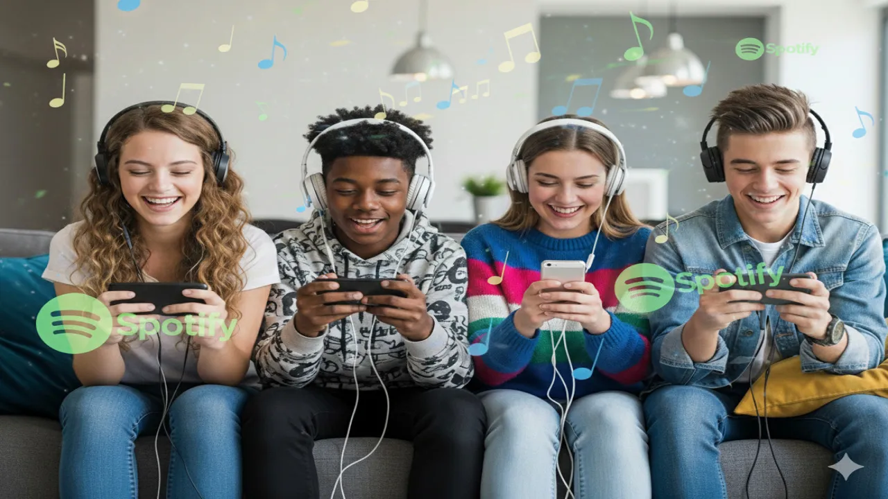 Pengertian Spotify Premium (c) Ilustrasi AI