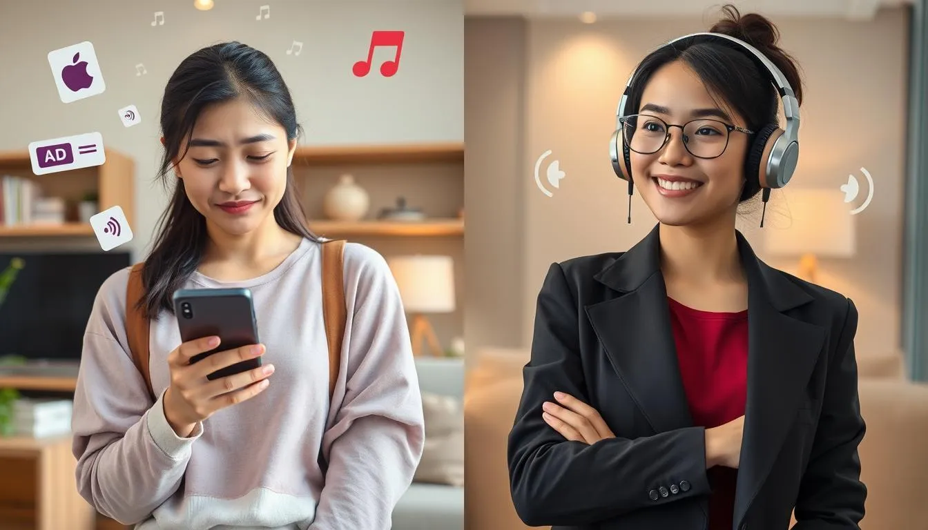 Perbedaan Akun Free dan Premium (c) Ilustrasi AI