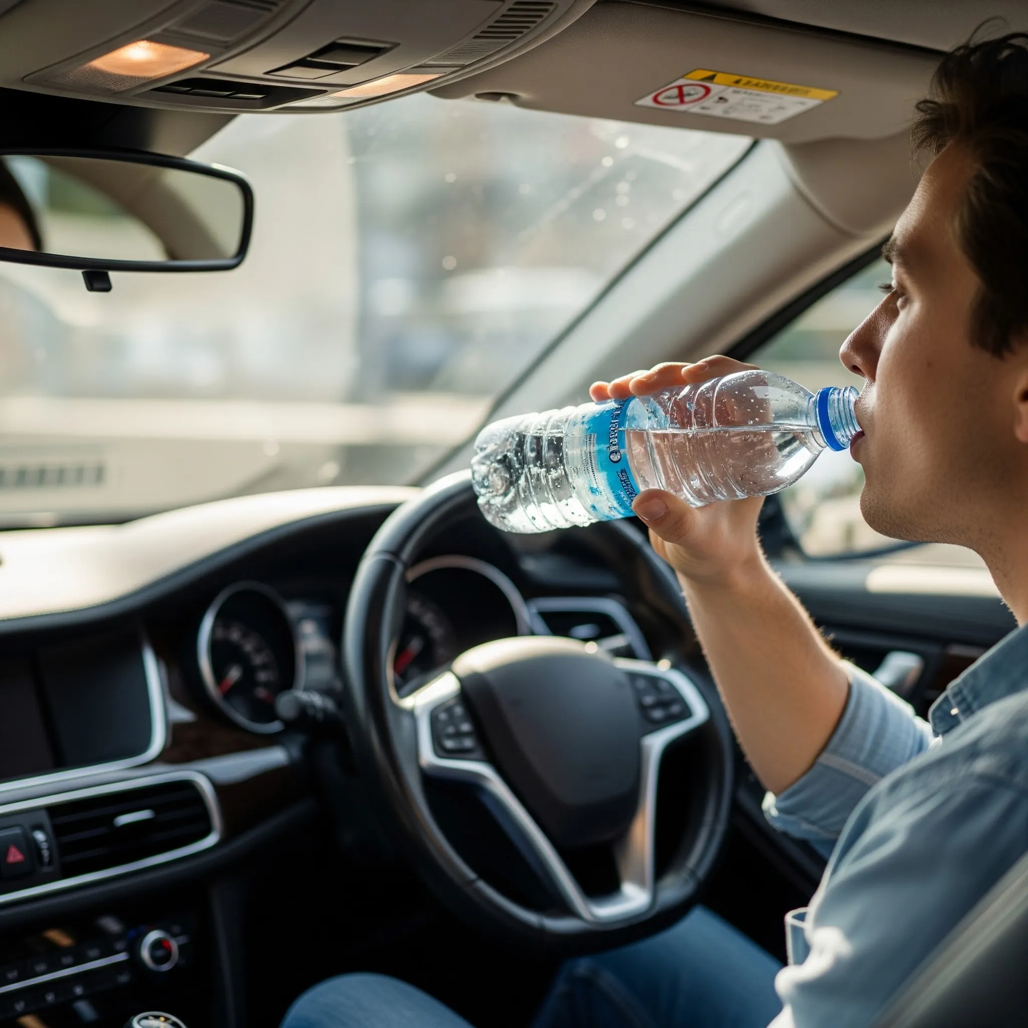 Minum Cukup Selama Perjalanan (credit: image by AI)