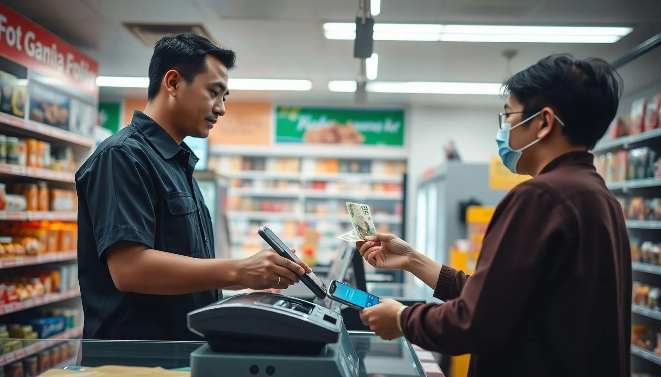 2. Cara Top Up DANA Lewat Minimarket (c) Ilustrasi AI