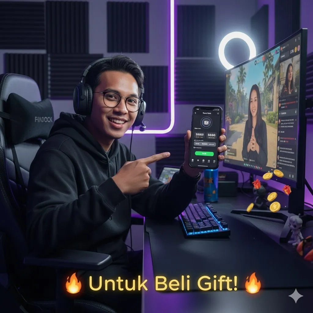 Pengertian dan Fungsi Gift TikTok (c) Ilustrasi AI