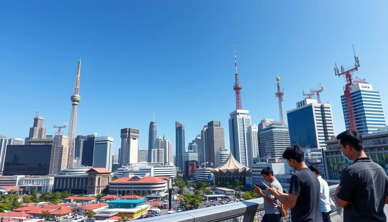 Wilayah Jangkauan Jaringan 5G di Indonesia (credit:Image by AI)
