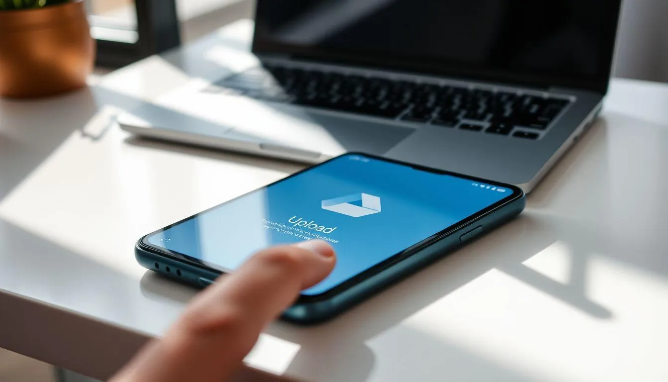 Pengertian Upload Google Drive dengan Data Seluler (c) Ilustrasi AI