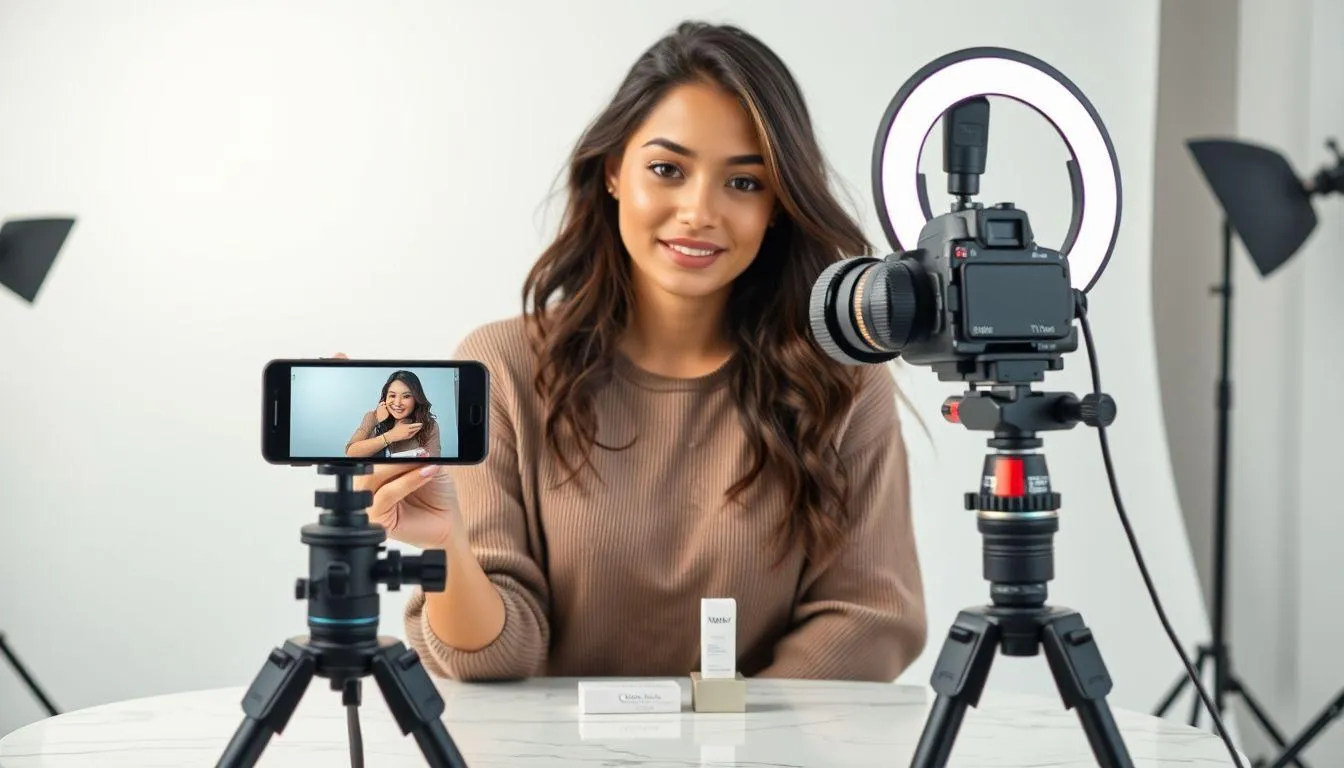 Menambahkan Produk dalam Konten Video TikTok (c) Ilustrasi AI