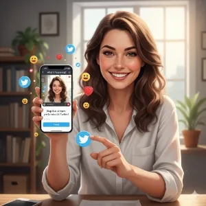 Pengertian Upload Video di Twitter (c) Ilustrasi AI