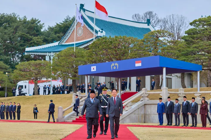 Prabowo di Blue House (c) Newsis