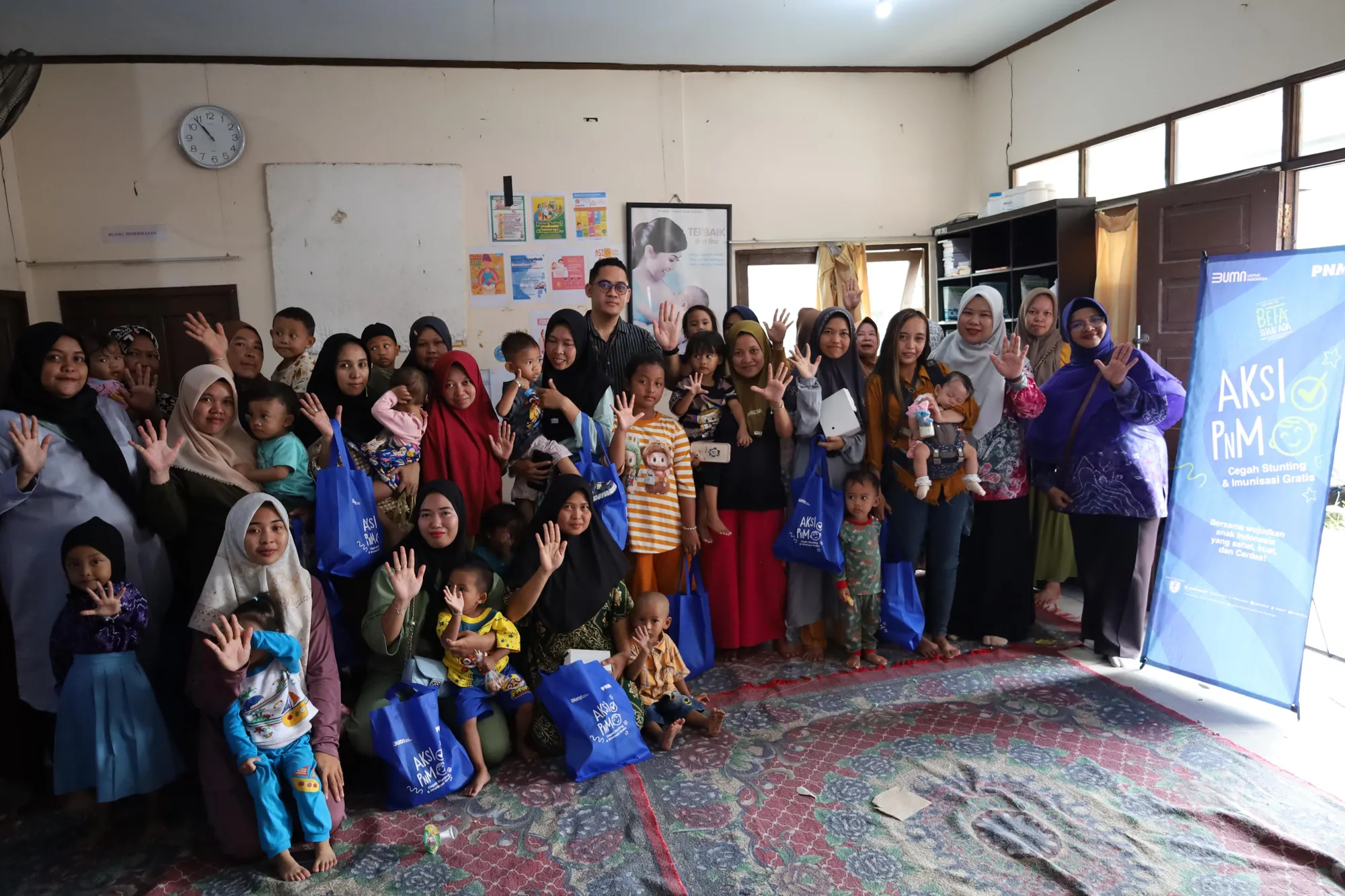 PT Permodalan Nasional Madani (PNM) gelar imunisasi gratis (Credit foto: Dokumentasi Pribadi)