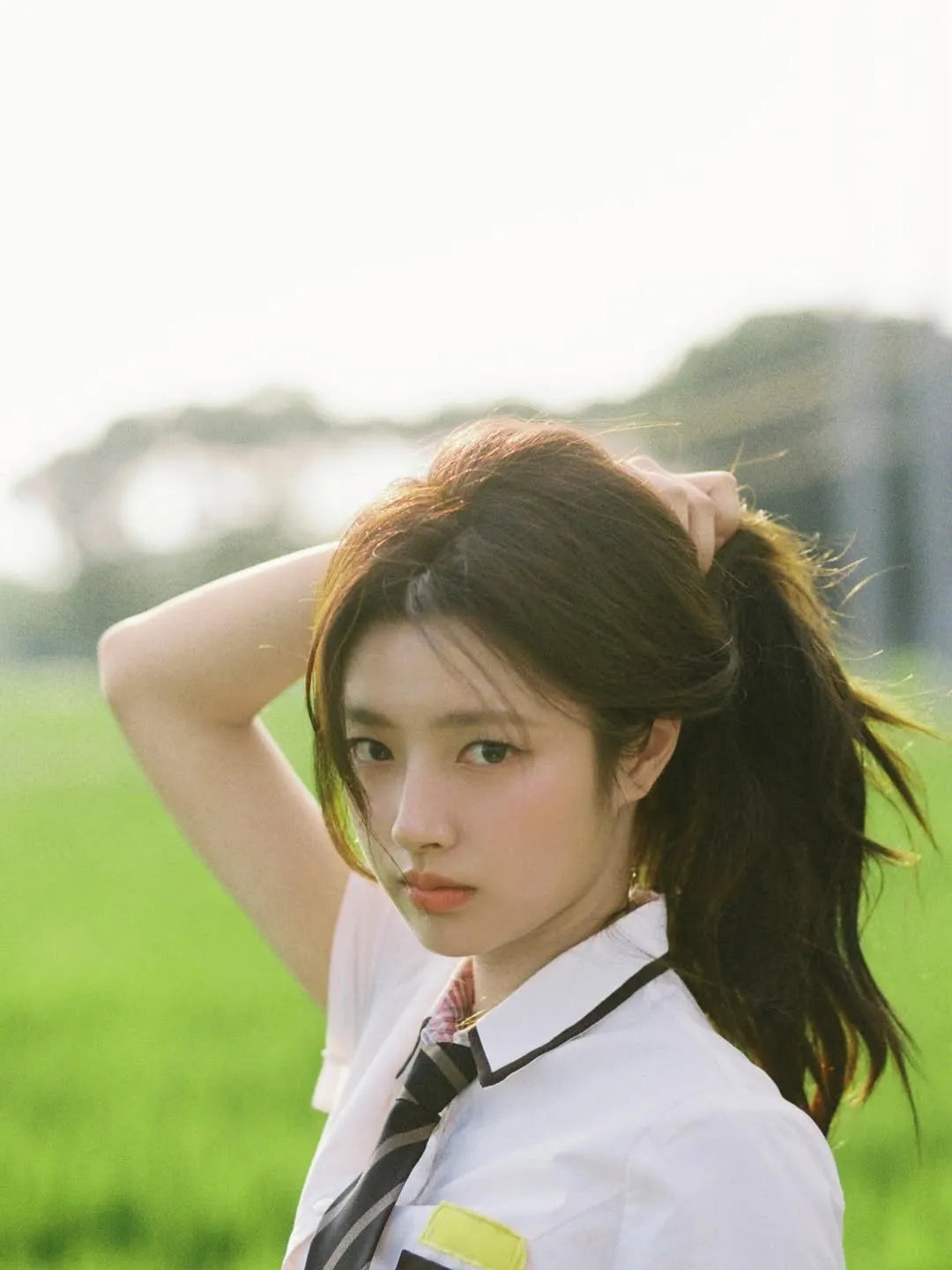 xu ruohan pegang rambut/Instagram @xuruohan27