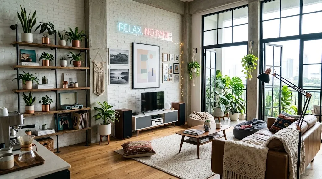 Ciri Dekorasi Rumah ala Boomers, Gen X, Milenial dan Gen Z (AI generated)