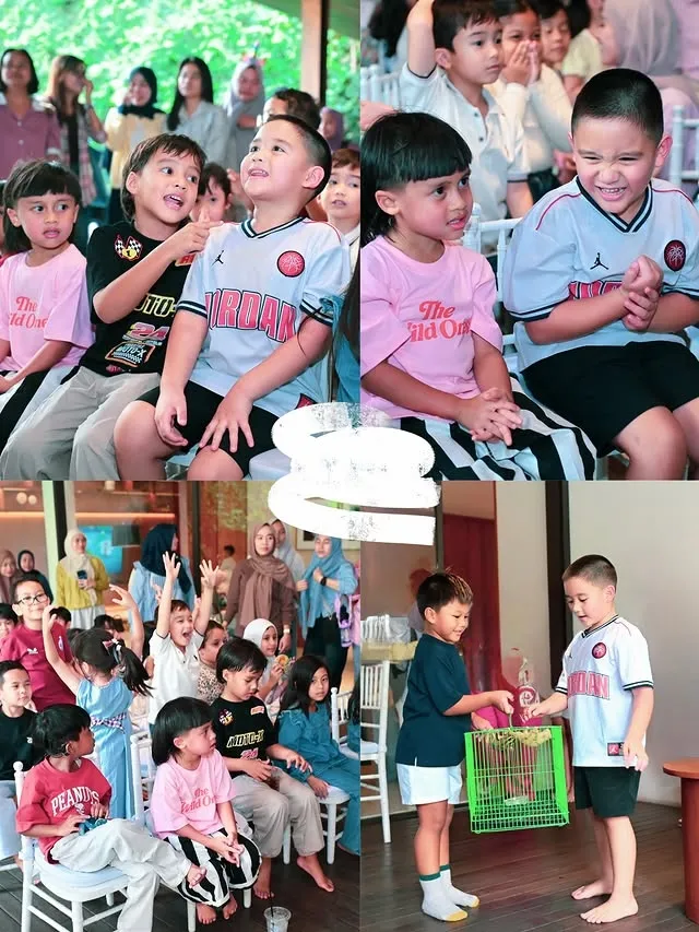 Suasana perayaan ultah Athar di rumah © instagram.com/citraciki