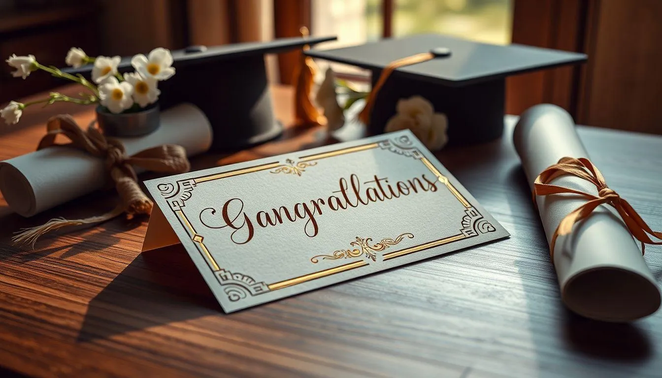 Contoh Kartu Ucapan Kelulusan dan Pencapaian (c) Ilustrasi AI