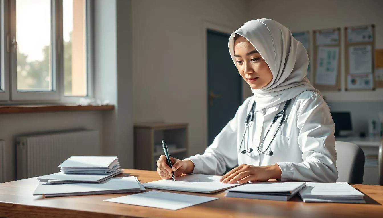 Pengertian dan Fungsi Surat Lamaran Kerja Bidan (c) Ilustrasi AI