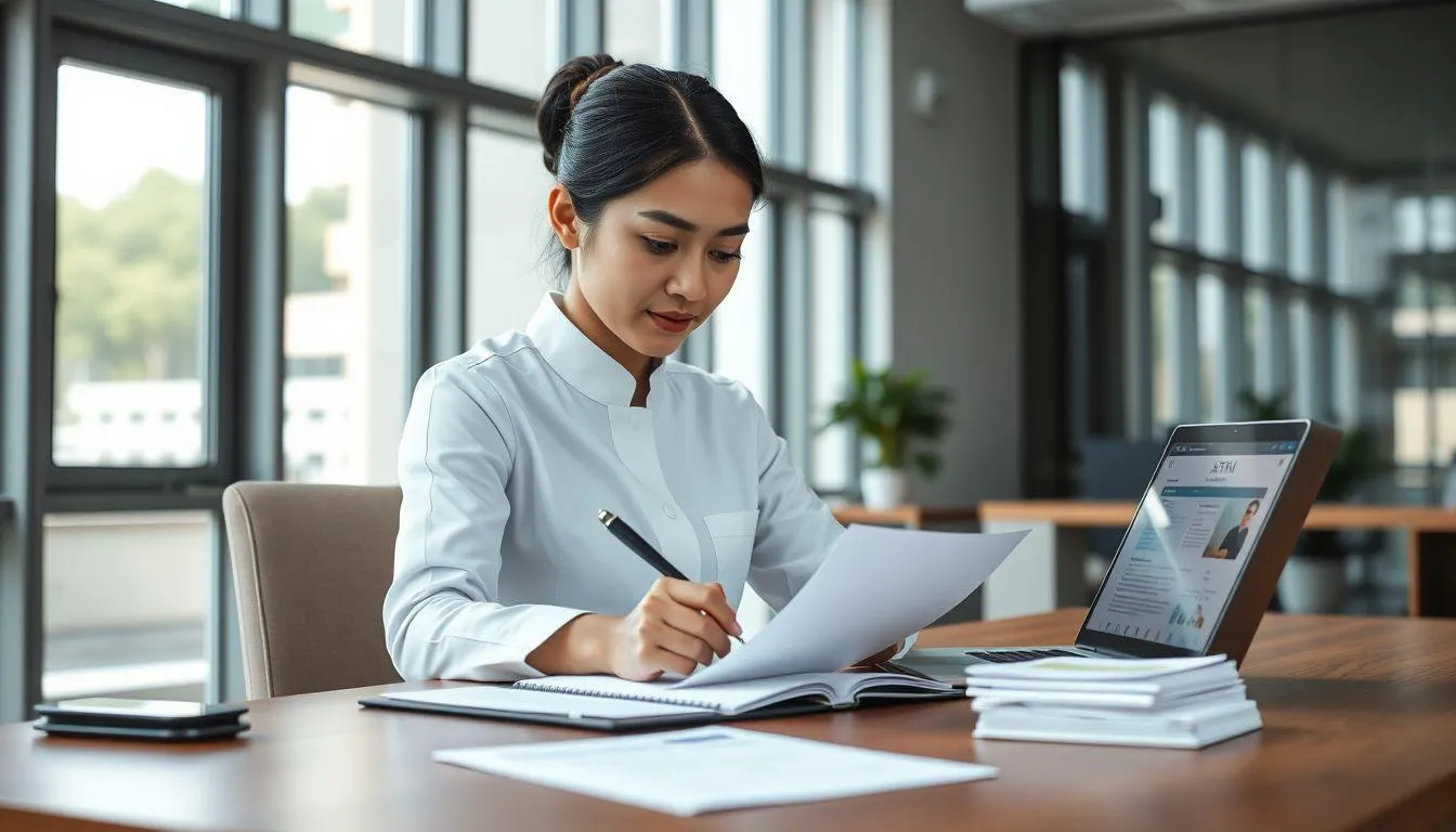 Tips Membuat Surat Lamaran Kerja Bidan yang Menarik (c) Ilustrasi AI