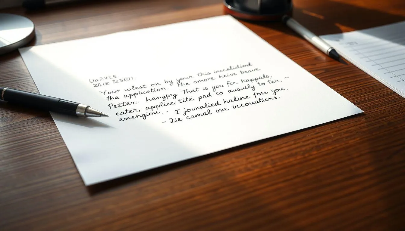 Pengertian Surat Lamaran Kerja Dinas Tulis Tangan (c) Ilustrasi AI