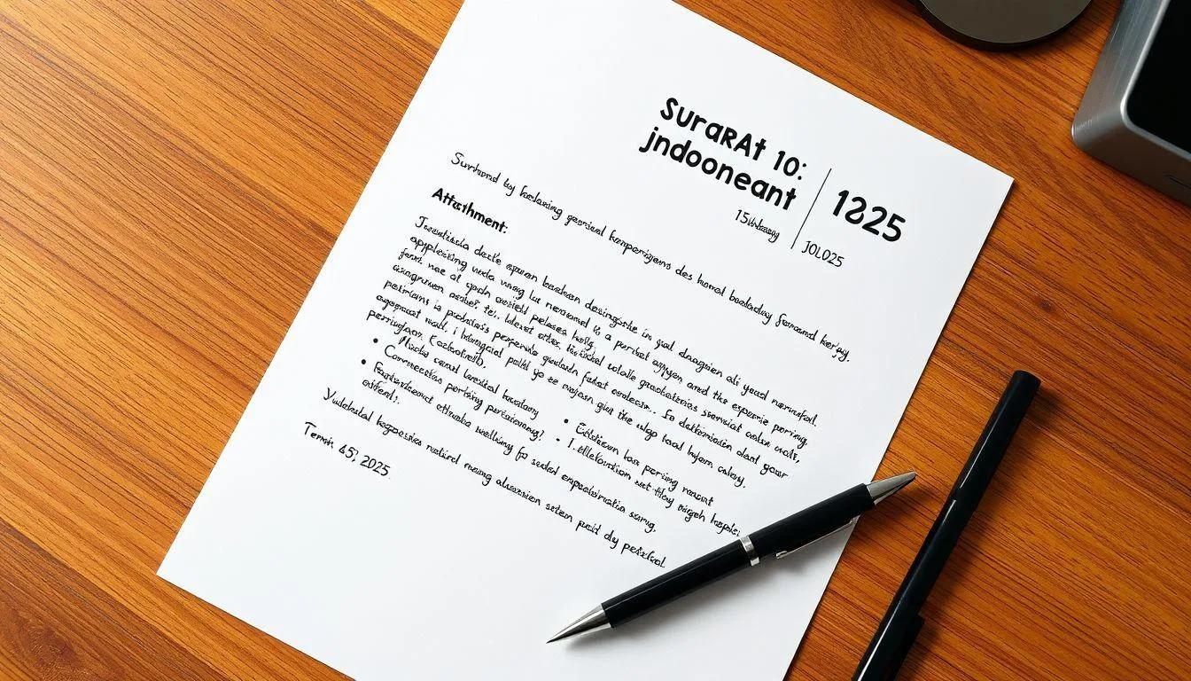 Format dan Struktur Surat Lamaran Kerja Dinas (c) Ilustrasi AI