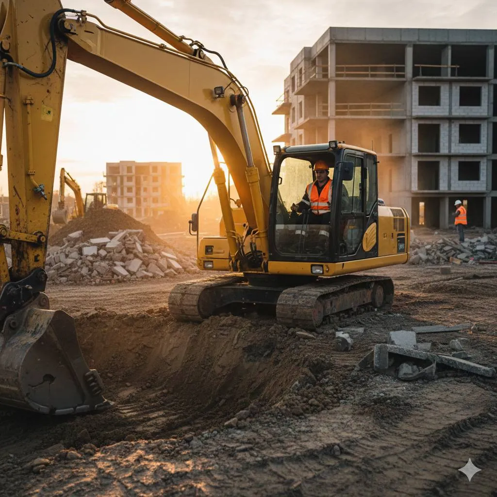 Tips Menulis Surat Lamaran Kerja Operator Excavator yang Menarik (c) Ilustrasi AI