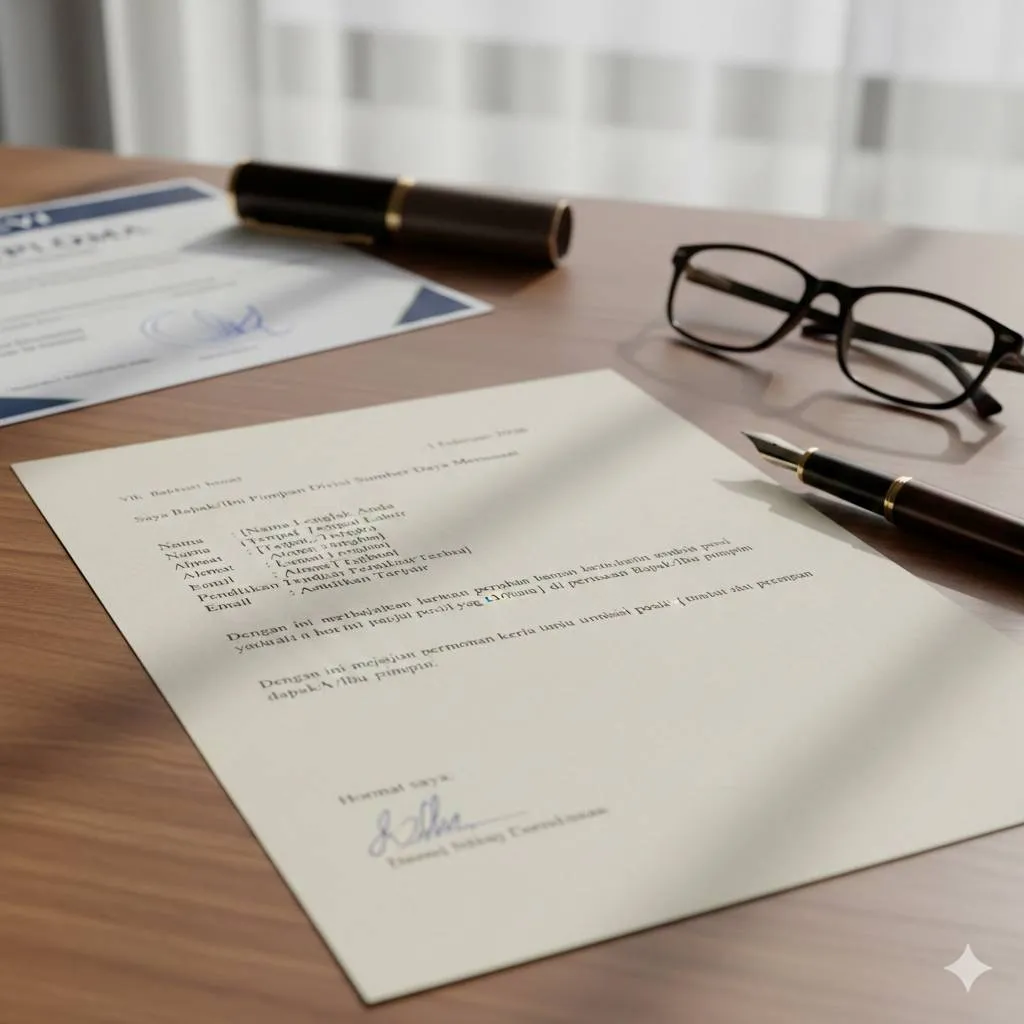 Pengertian dan Fungsi Surat Lamaran Kerja Satpam (c) Ilustrasi AI