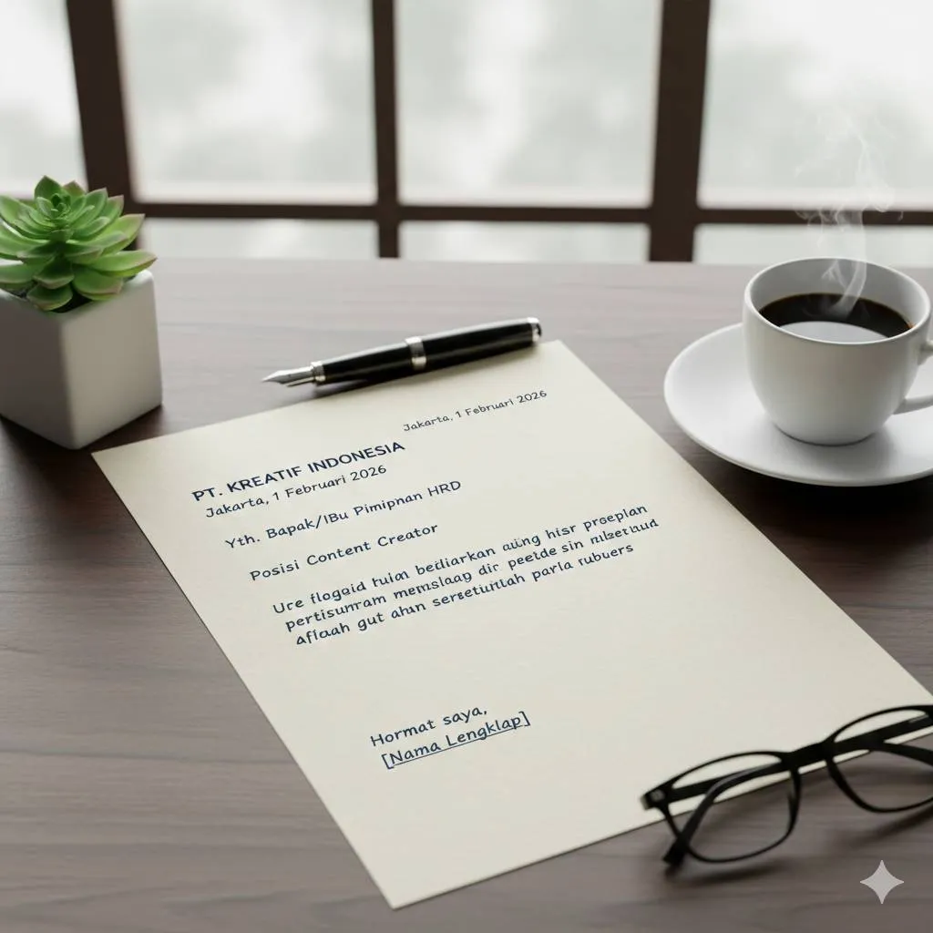 Tips Menulis Surat Lamaran Kerja Satpam yang Efektif (c) Ilustrasi AI