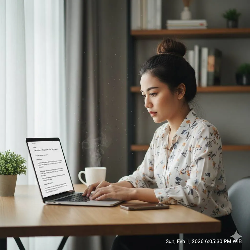 Contoh Surat Pengantar Lamaran Kerja untuk Profesional Berpengalaman (c) Ilustrasi AI