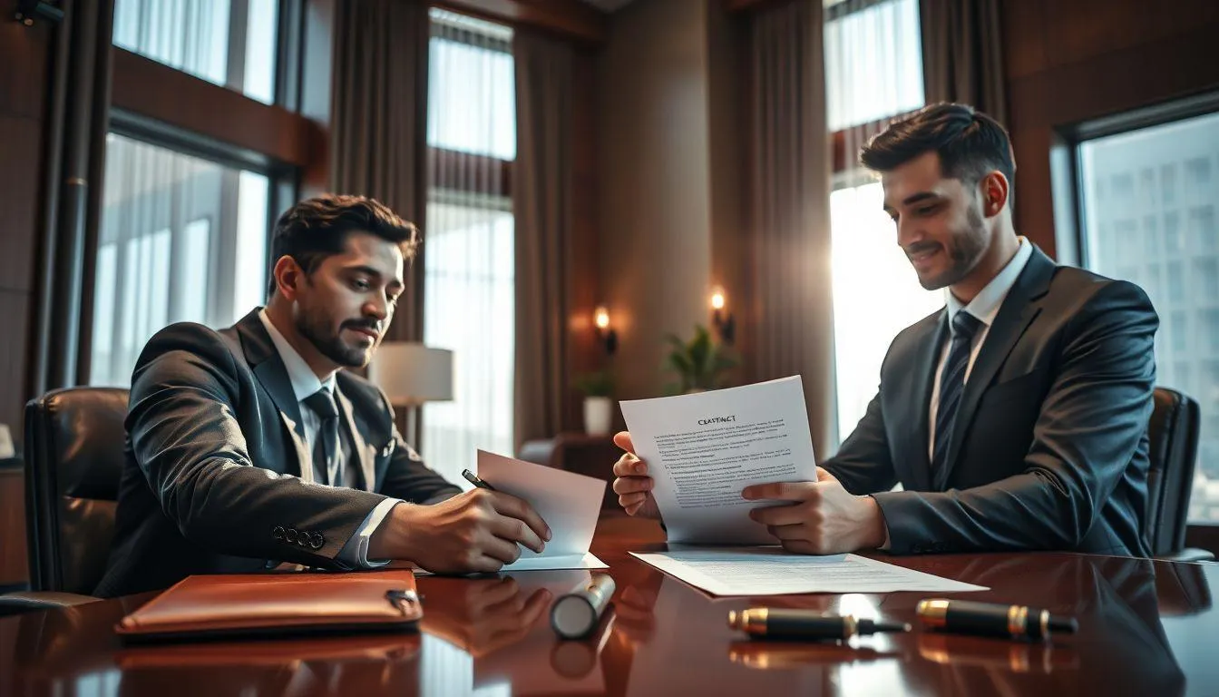 Template Contoh Surat Perjanjian Kerja PKWT (c) Ilustrasi AI