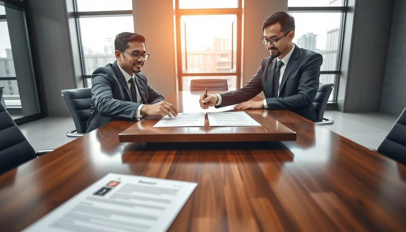 Template Contoh Surat Perjanjian Kerja PKWTT (c) Ilustrasi AI