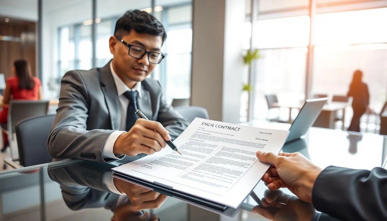 Jenis-Jenis Kontrak Kerja untuk Karyawan Swasta (c) Ilustrasi AI