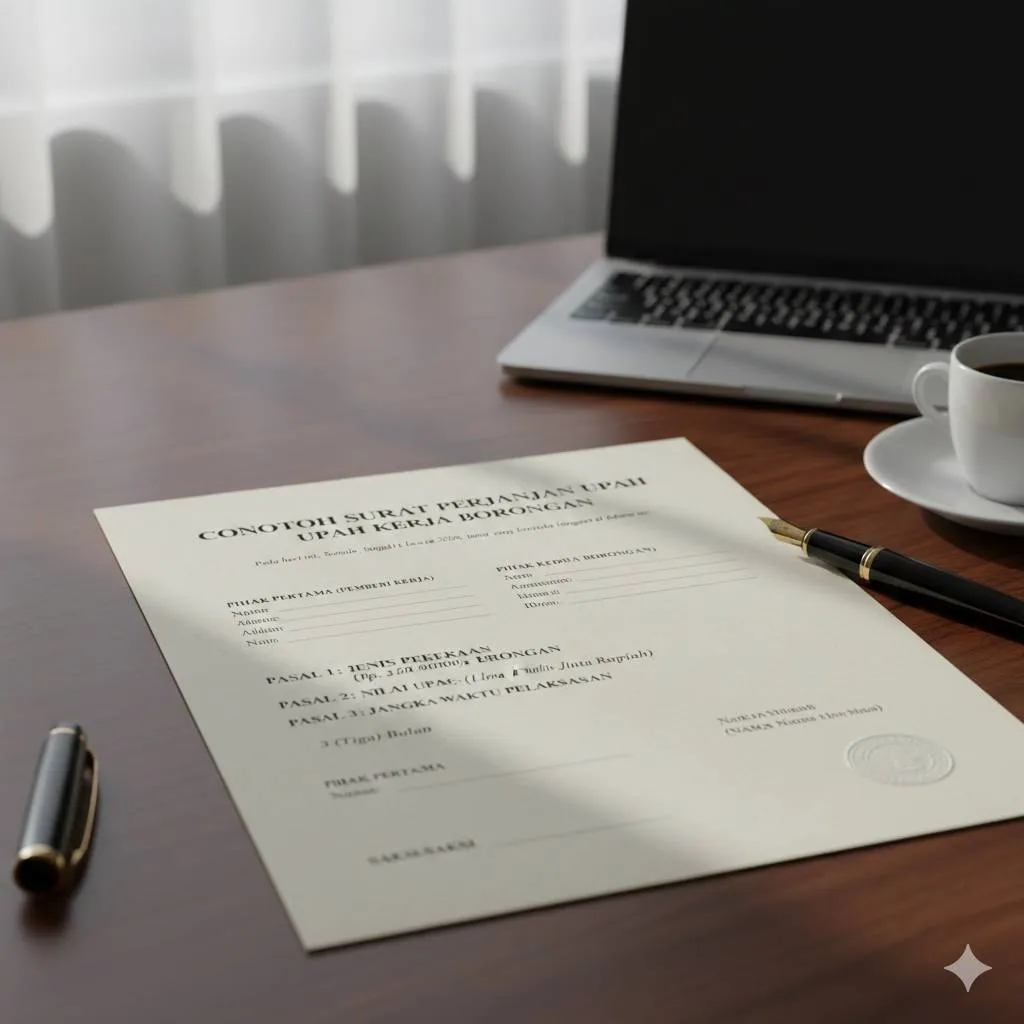 Aspek Hukum dan Regulasi Kerja Borongan (c) Ilustrasi AI