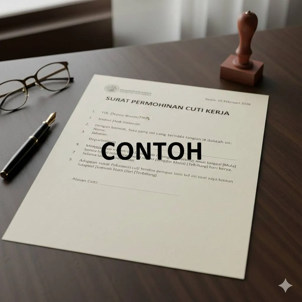 Contoh Surat Permohonan Cuti untuk Pegawai Negeri Sipil (c) Ilustrasi AI