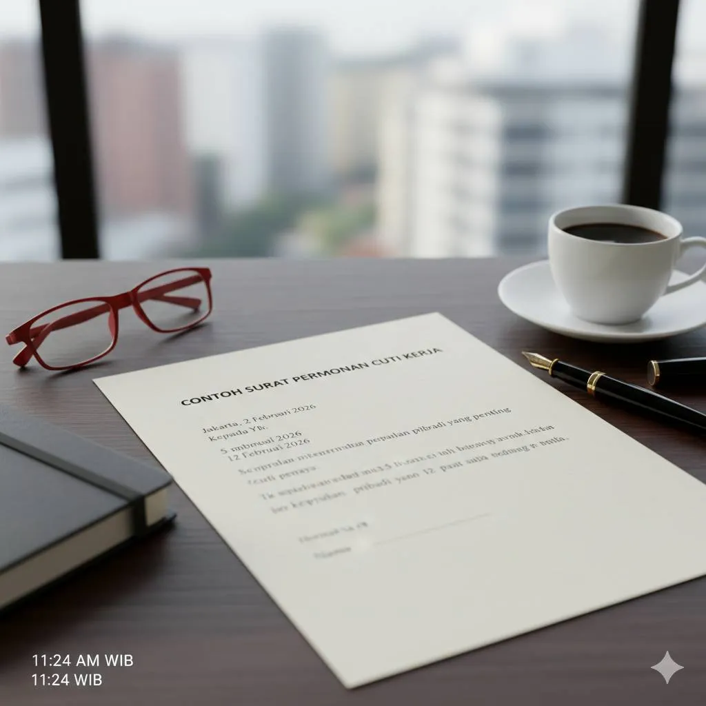 Tips Menulis Surat Permohonan Cuti yang Efektif (c) Ilustrasi AI