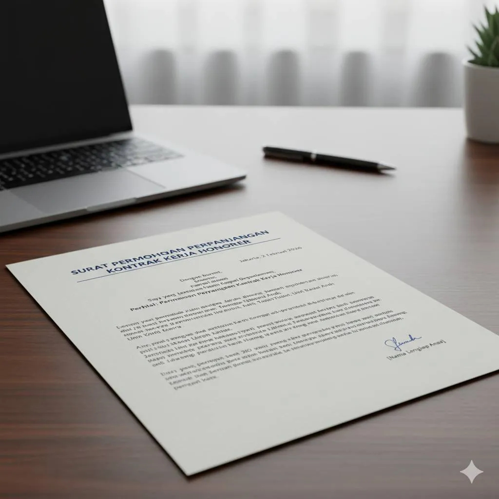 Waktu dan Prosedur Pengajuan Perpanjangan Kontrak (c) Ilustrasi AI