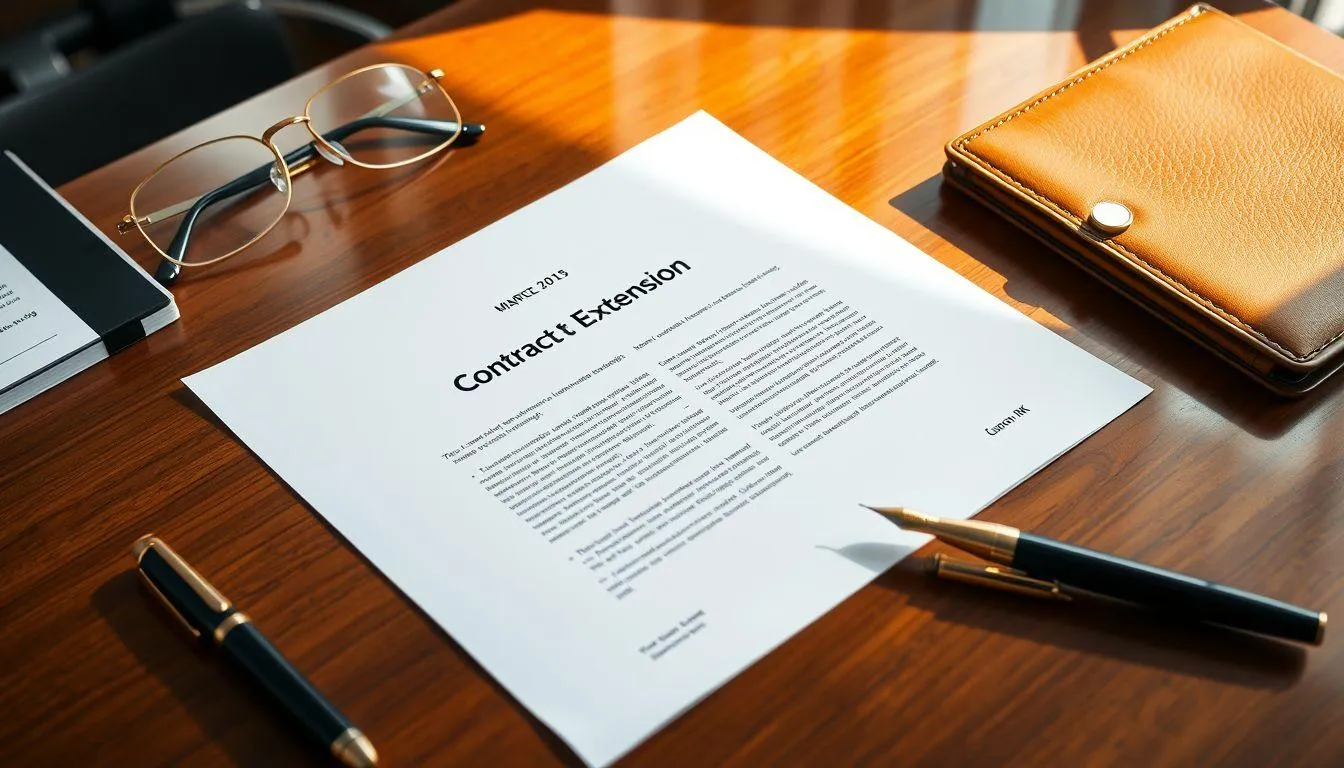 Komponen Penting dalam Surat Perpanjangan Kontrak Kerja (c) Ilustrasi AI