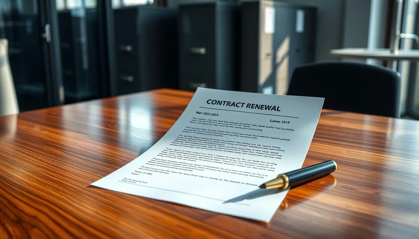 Komponen Penting dalam Surat Perpanjangan Kontrak Kerja (c) Ilustrasi AI