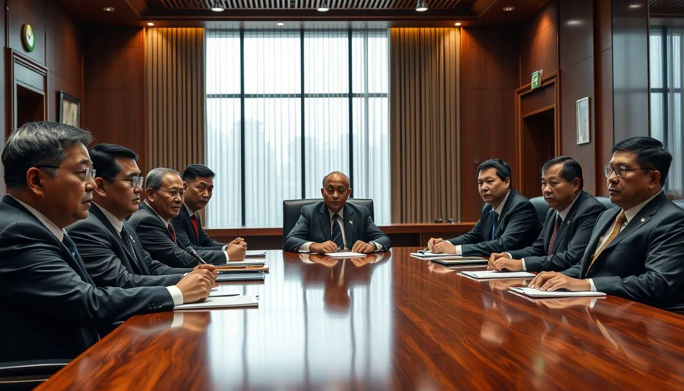 Pengertian dan Karakteristik Teks Anekdot Menyindir Pejabat (c) Ilustrasi AI