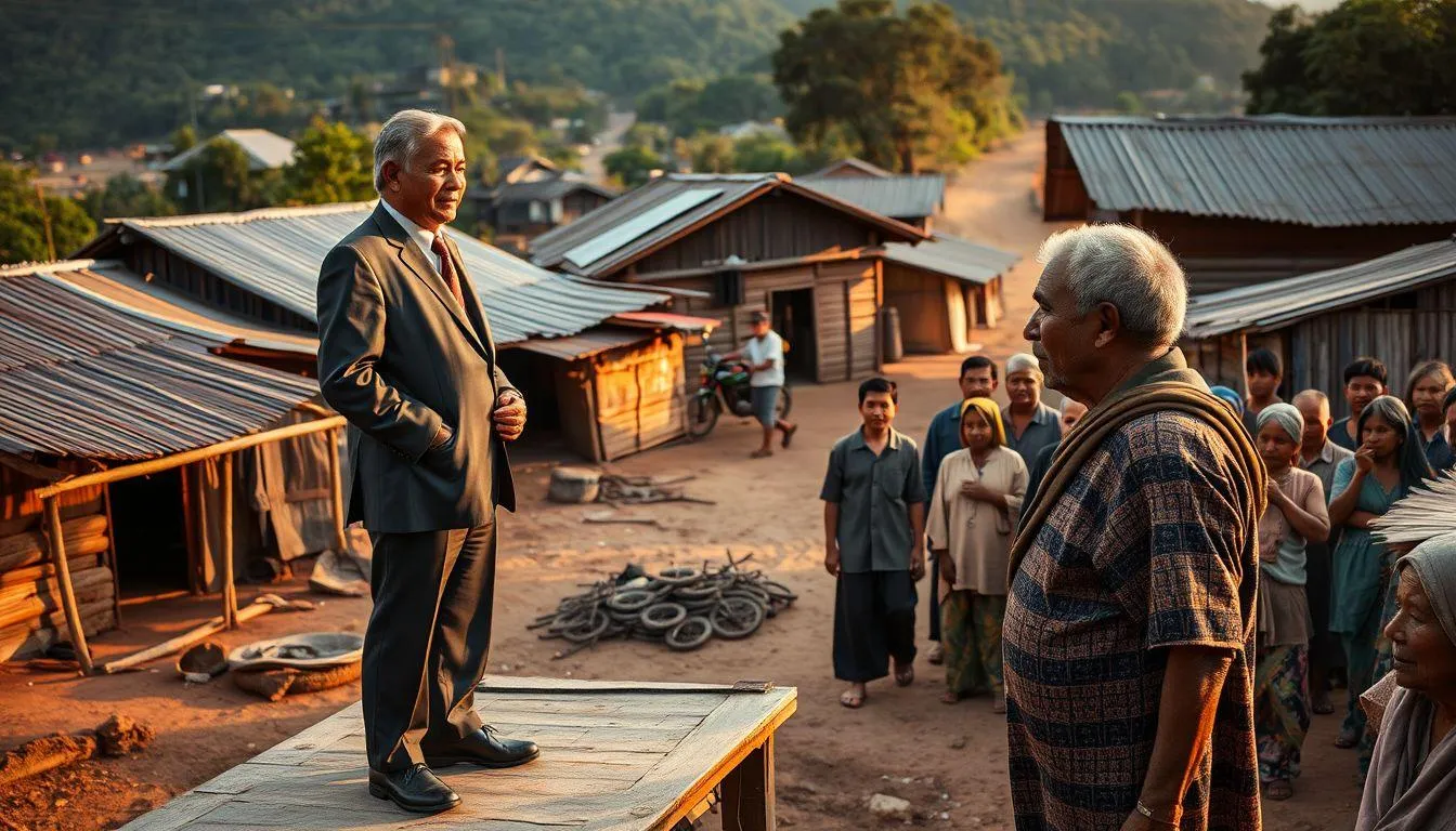 Contoh Teks Anekdot Menyindir Pejabat: Janji Kampanye (c) Ilustrasi AI