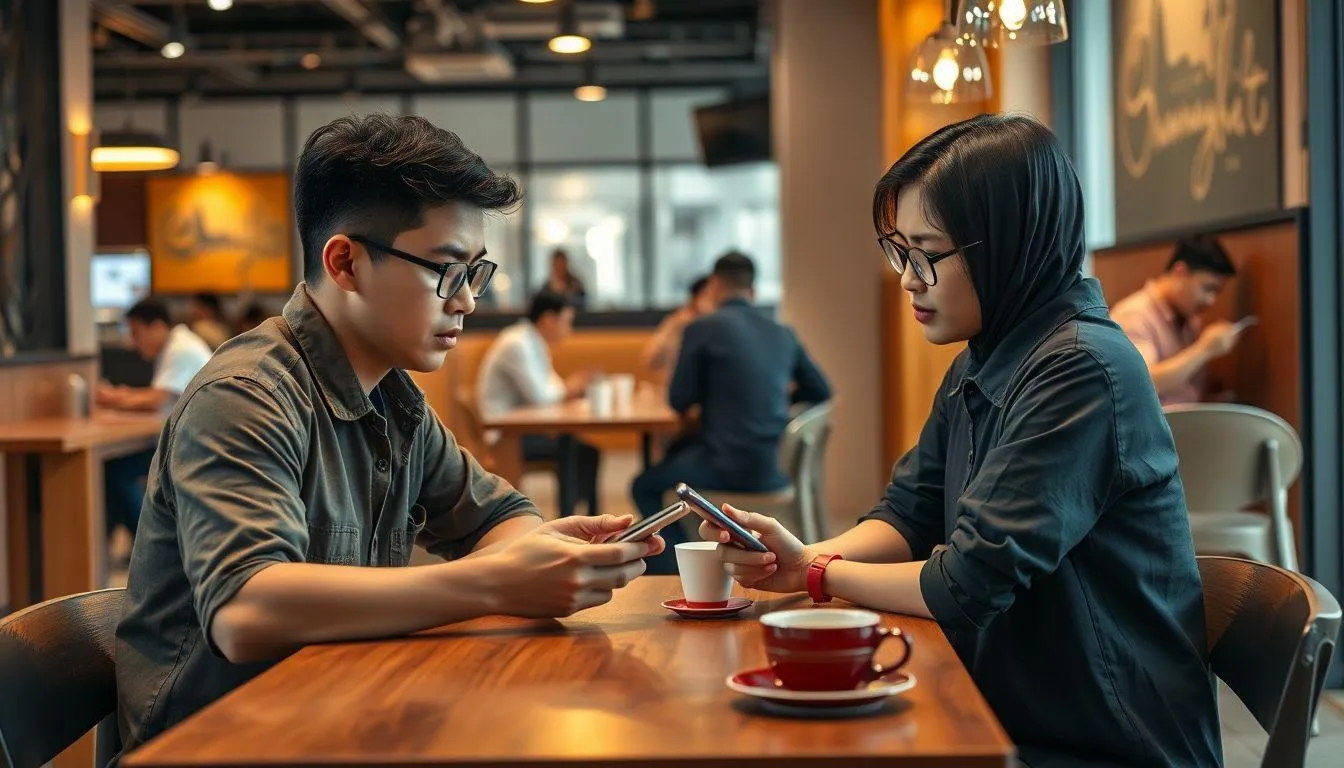 Contoh Teks Anekdot Sindiran tentang Teknologi dan Media Sosial (c) Ilustrasi AI