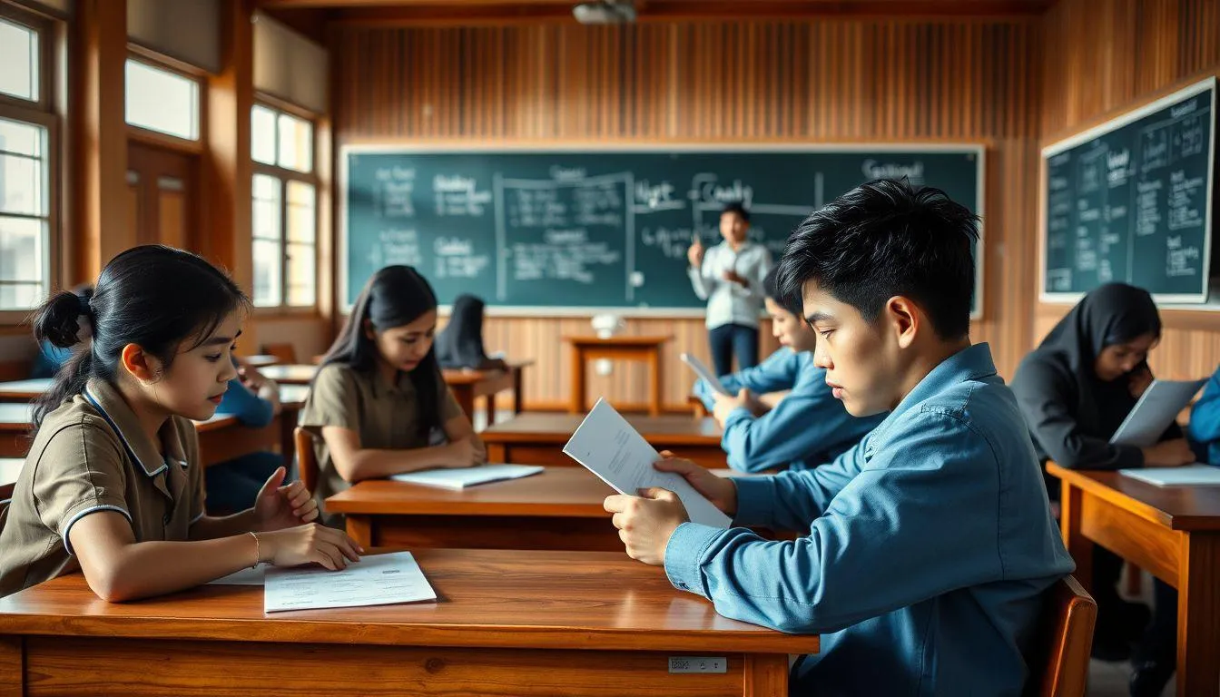 Contoh Teks Anekdot Sindiran tentang Pendidikan dan Kehidupan Sekolah (c) Ilustrasi AI