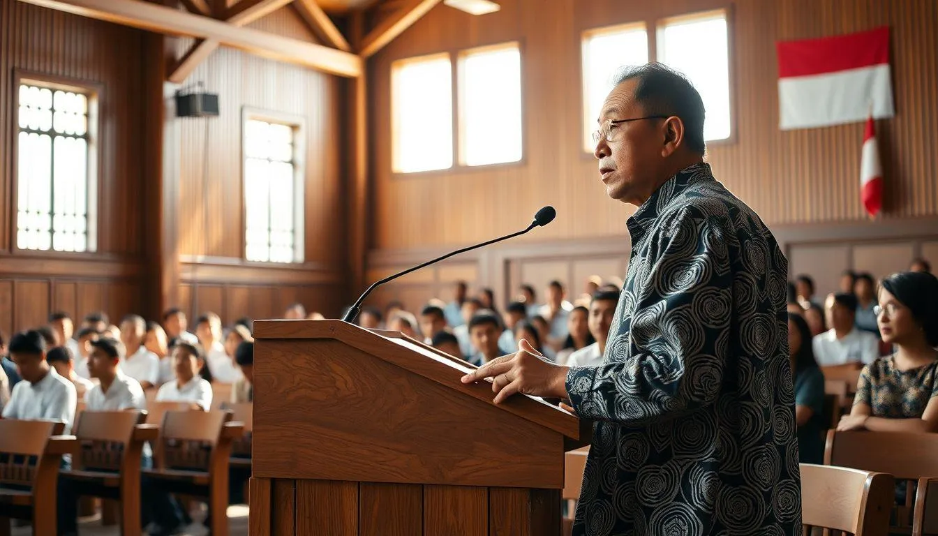 Contoh Teks Biantara Sunda Tema Pendidikan dan Lingkungan (c) Ilustrasi AI