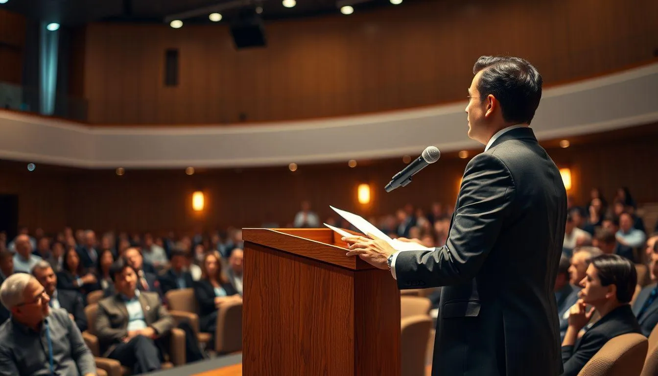 Pengertian dan Tujuan Teks Ceramah (c) Ilustrasi AI